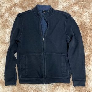 Hugo boss zip up sweater - dark blue